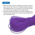 thumbnail image 3 of Uxcell 48 Yards Mesh Tube 3/16 Inch Decor Tubing Flex for Wreath,DIY Craft Purple, 3 of 3