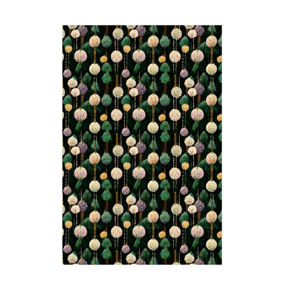 Canvas Wall Art - Treechild 'Christmas Pattern' Wall Art for Living Room, Bedroom, or Office D?cor by Trademark Fine Art - 12 x 19 Inches