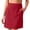 Red, variant on SuTry Women's Skirt Spring Summer Knee Length High Waist Solid With Pockets Casual Comfortable Stretchy Athletic Daily Workout Golf Tennis Skirt