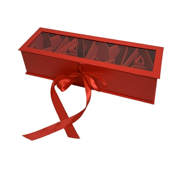 Caja de Flores Vacía con Forma de Letra de Mamá Macarena