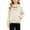 Beige, variant on Girls Hoodie Coat Ice Silk Cooling Crew Neck Long Sleeve Fall Windproof Waterproof Jacket Pink 10-12