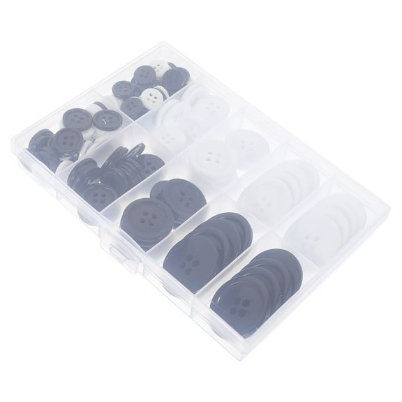 Mobutofu Round Resin Buttons 160Pcs for Sewing Enthusiasts Shirts Coats Sweaters