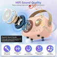 thumbnail image 5 of Mini Karaoke Machine with 2 Wireless Microphones for Kids, 5 of 5