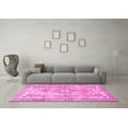 thumbnail image 3 of Ahgly Company Indoor Rectangle Medallion Pink Traditional Area Rugs, 2' x 4', 3 of 4