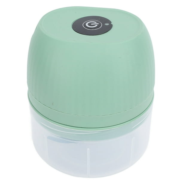 Mini Picador de Ajo, Triturador de Verduras Eléctrico Compacto y Portátil Diseño de Punta de Cortador de Acero Procesador inoxidable de Alimentos Portátil para Hacer Alimentos Alimentos