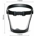 thumbnail image 5 of Anti-Fog Full Face Shield, Transparent Black Safety Mask for Dust Protection, Compatible with Various Brands, 5 of 5