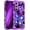 Purple Butterfly, variant on Casetego for Samsung Galaxy S23 5G Case,Glow in The Dark Three Layer Heavy Duty Shockproof Full Body Protection Hard Plastic Bumper+Soft Silicone Protective 6.1 inch Case,Blue Crystal