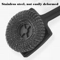 thumbnail image 5 of 19" Long Handle Grill Brush,Steel Wool Scrubber,Safe Bristle Free Stainless Steel BBQ Cleaner with Heavy Duty Scrubber Pad,Steel Scrubber for Dishes,Cast Iron,Pots,Pans,Grills and Sinks, 5 of 6