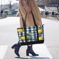 thumbnail image 4 of FORMRS Canvas Laptop Tote Bag for Women with 15.6" Computer Compartments Shoulder Handbag, Cartoon Beige Lemon, 4 of 7