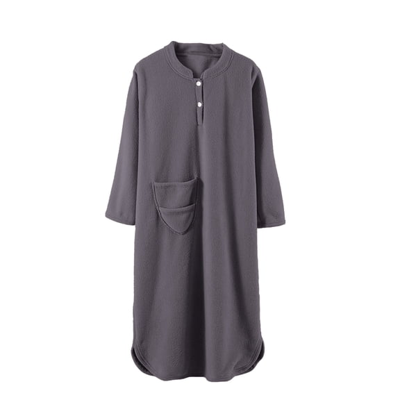 Plus Size Bathrobe for Women Fluffy Women's Nightgowns & Sleepshirts Oversize Cozy Women's Robes House Womens Robe Grey