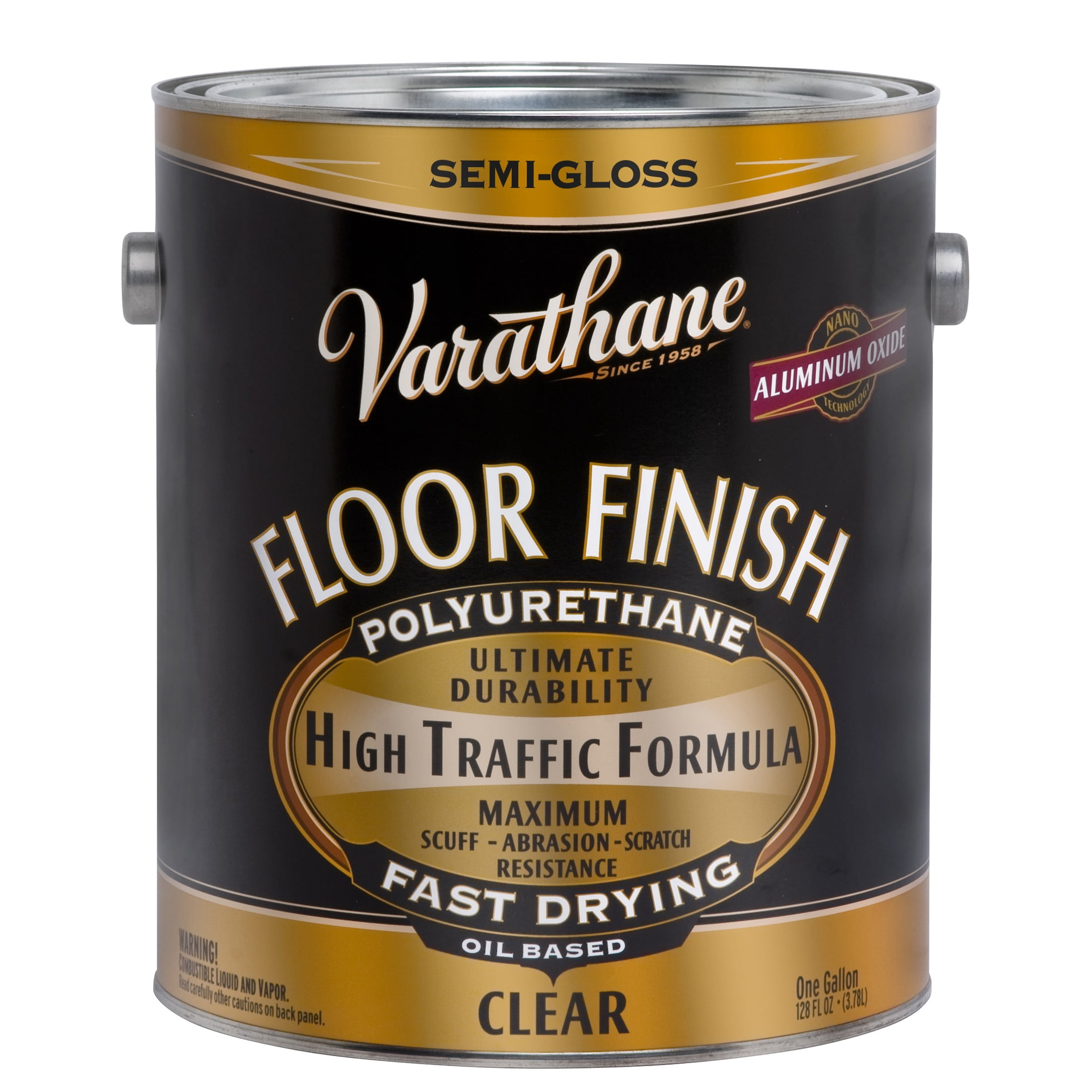 2 Pack, Clear, Varathane Classic Floor Finish ( Oil-Based) Semi-Gloss - 130131, Gallon
