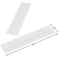 thumbnail image 3 of Laklulu Divisor de cajones Organizador de cajones Ajustable Rejilla Engrosamiento Divisor de cajones Tablero de partición para Calcetines Cinturones Oficina Cocina (Blanco, 16 Piezas), 3 of 5