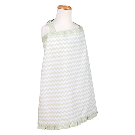 Sea Foam Chevron Nursing Cover