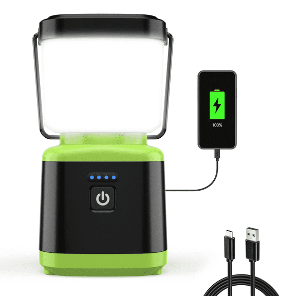 AlpsWolf Camping Lantern Rechargeable, 6000mAh Power Outages, IPX4 Waterproof