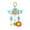 Blue, variant on Kiddiway Happy Monkey Baby Mobile with Hanging Plush Toys and Beads - Plush Figurine & Cute Plushies, Baby Car Toys & Stroller Toys, Soft Beads, Plush Animals, Sensory Development,Blue
