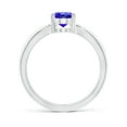 thumbnail image 2 of ANGARA Natural Prong-Set Solitaire 1.25 ct Tanzanite Split Shank Ring in 14K White Gold for Women (Size-8x6mm) | December Birthstone, Anniversary, Jewelry Gift for Women | Natural Tanzanite Ring, 2 of 9