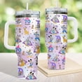 thumbnail image 2 of CARTOONland 70th Celebration Tumbler 40oz, Pastel Castle Cup With Handle, 40oz Mickey Mouse CARTOON Gift, 2 of 3