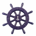 thumbnail image 2 of Handcrafted Nautical Decor Rustic Ship Wheel Wall D cor, 2 of 3