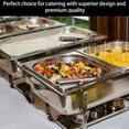 thumbnail image 5 of Jacgood Chafing Dish Buffet Set 4 Pack (Full Pan×2+Half Pan×2) Stainless Steel Food Warmer Chafer Complete Set with Water Pan, Chafing Fuel Holder for Party Catering Christmas, 5 of 7