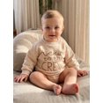 thumbnail image 5 of RUINIXCW Baby Romper, Long Sleeve Crew Neck Embroidery Letters Fall Casual Bodysuit, 5 of 6
