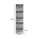 thumbnail image 2 of Over the Door Organizer with 5 Pockets Foldable Hanging Closet Storage Essentials Sundries Stuffed, 2 of 5