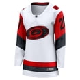 thumbnail image 2 of Women's Fanatics Sebastian Aho White Carolina Hurricanes Away Breakaway Jersey, 2 of 3