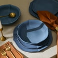 thumbnail image 6 of Stone Lain Baskerville 24-Piece Dinnerware Set Stoneware, Blue, 6 of 6