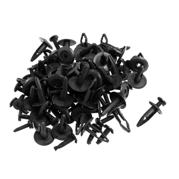 50 Pcs 7mm Hole Plastic Bumper Clips Panel Fastener Trim Clips