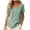Green, variant on Tops Women Trendy Casual Short Sleeve Embroidered Summer Shirts Crewneck Boho Dressy Blouses Loose Tunics (Black, M)