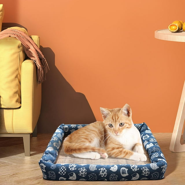 Alfombrilla de refrigeración para mascotas perfecl antideslizante Lavable Azul Oscuro 65x50CM