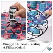Gallery Glass Basic Stained Glass Kit, 6 Piece Glass Paint Set for DIY Arts and Crafts
