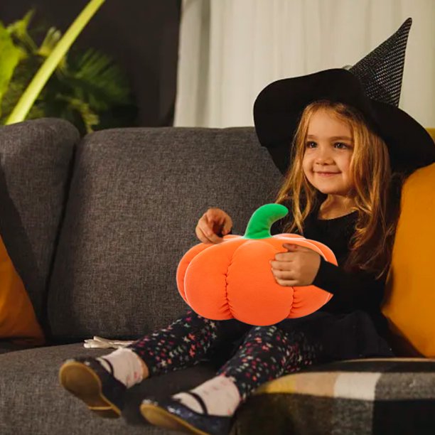 Fiudx Artículos en oferta con ofertas flash Muñeco de peluche de calabaza para Halloween, cojín de sofá de calabaza, muñeco de calabaza, regalos para niños