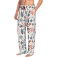 thumbnail image 6 of Logiee Starfish Shell Print Pajama Pants for Men,Men’s Pajama Bottoms,Mens PJ Pants with Pockets & Button Fly-Small, 6 of 6