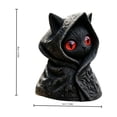 thumbnail image 2 of The Mysterious Cape Cats Statue Dressed In A Cape Is A Gothic-style Blacks Cats Statue., 2 of 5