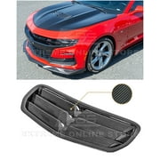 Extreme Online Store Replacement for 2019-Present Chevrolet Camaro SS & LT1 GM Factory Style Carbon Fiber Front Hood Vent Louver Cover VENT-312-BKCF