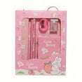 thumbnail image 2 of Ensemble de Papeterie Scolaire 6 Pcs/ensemble, 2 Crayons, 1 Règle, 1 Petit Livre, 1 Stylo Couteau et 1 Effaceur, Parfait pour Cadeaux et Fournitures de Rentrée, 2 of 5