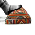 thumbnail image 5 of Colorful Foot Rest, Mosaic Inspired Horizontal Lines with Graphic Design, Non-Slip Backing Adjustable Ergonomic Memory Foam Leg Support for Office, Multicolor, by Ambesonne, 5 of 5