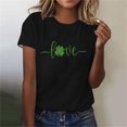thumbnail image 2 of Mujeres Manga Corta de Verano Tops Impreso Sudadera Casual, Cuello Redondo Blusa Ligera para la Primavera Y el Verano, 2 of 5