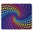 thumbnail image 1 of Colorful Mouse Pad, Whirlpool of Little Hearts in Rainbow Colors Retro Style Psychedelic Love Romance, Rectangle Non-Slip Rubber Mousepad, Multicolor, by Ambesonne, 1 of 2