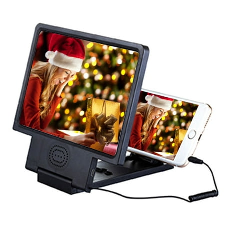 3D Phone Screen Magnifier Stereoscopic Amplifying Desktop With Speaker