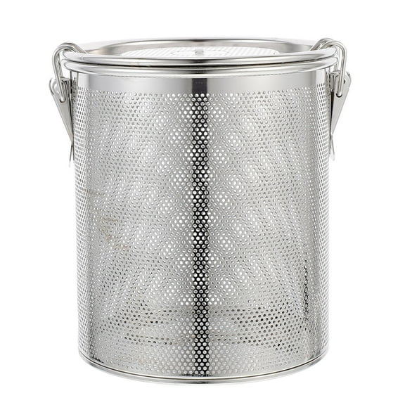 ULTNICE Silver Brine Basket for Cooking Kitchen Utensil 1Set 5.5x5.5x3.9in