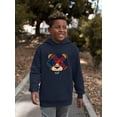 thumbnail image 2 of Argyle Bear Vibes - Classic Plaid Emoji Design Youth's Hoodie, 2 of 4