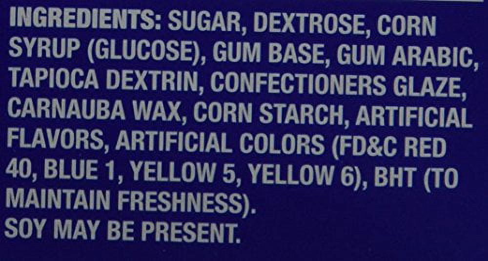Dubble Bubble Gum Ball Tubes Assorted, 24 Count