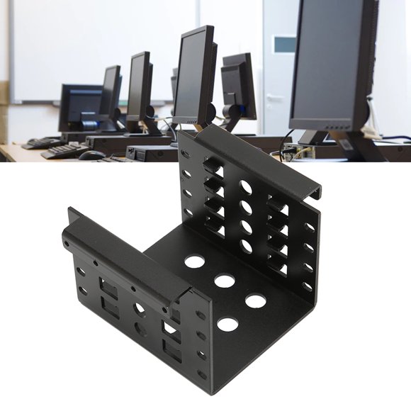 2.5in HDD Mounting Rack, Aluminium Alloy Hollow Design High Hardness Drive Storage Bracket, 2.5in Hard Drive Cage for 2.5in IDE HDD SSD Not Inclube Hard Disk