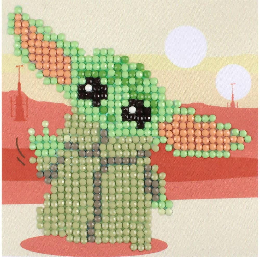 Diamond Painting Kit Begin Grogu Fun