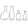 thumbnail image 1 of Shisuyan Metal Flower Rack Square Transparent Design Home Decoration 4Pcs, 1 of 8