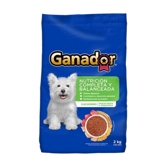Alimento para Perro Ganador Cachorro Razas Pequeñas 2 kg