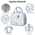 thumbnail image 4 of Lunch Bag Lunch Box for Women Reusable Insulated Lunch Bags,Water-Resistant Nautical Cooler Lunch Tote Bag, Large Capacity for Work Travel Picnic, 4 of 6