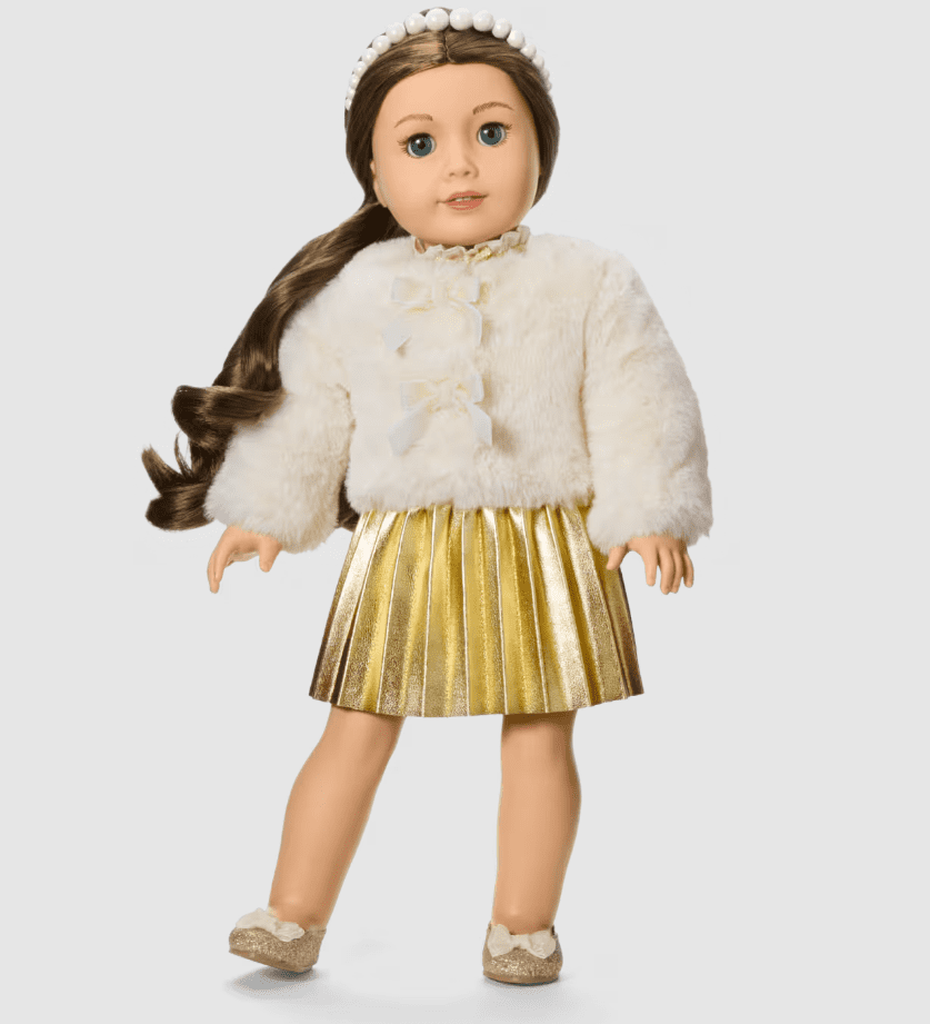 American Girl X Janie and Jack Tied with Bows Jacket for 18 inch Dolls