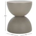 thumbnail image 6 of Safavieh Austyn Modern Magnesium Oxide Round Hourglass Accent Table, Gray, 6 of 7